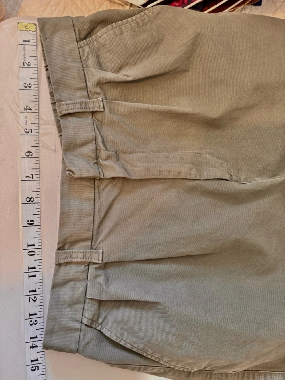 GAP Womens High-Waist Shorts Size 8 Khaki Green Neutral Hiking Gorpcore Granola